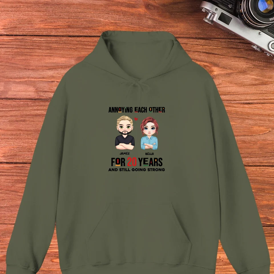 Annoying Each Other For Years - Personalized Gifts for Couples - Unisex Hoodie