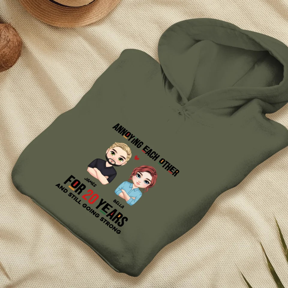 Annoying Each Other For Years - Personalized Gifts for Couples - Unisex Hoodie