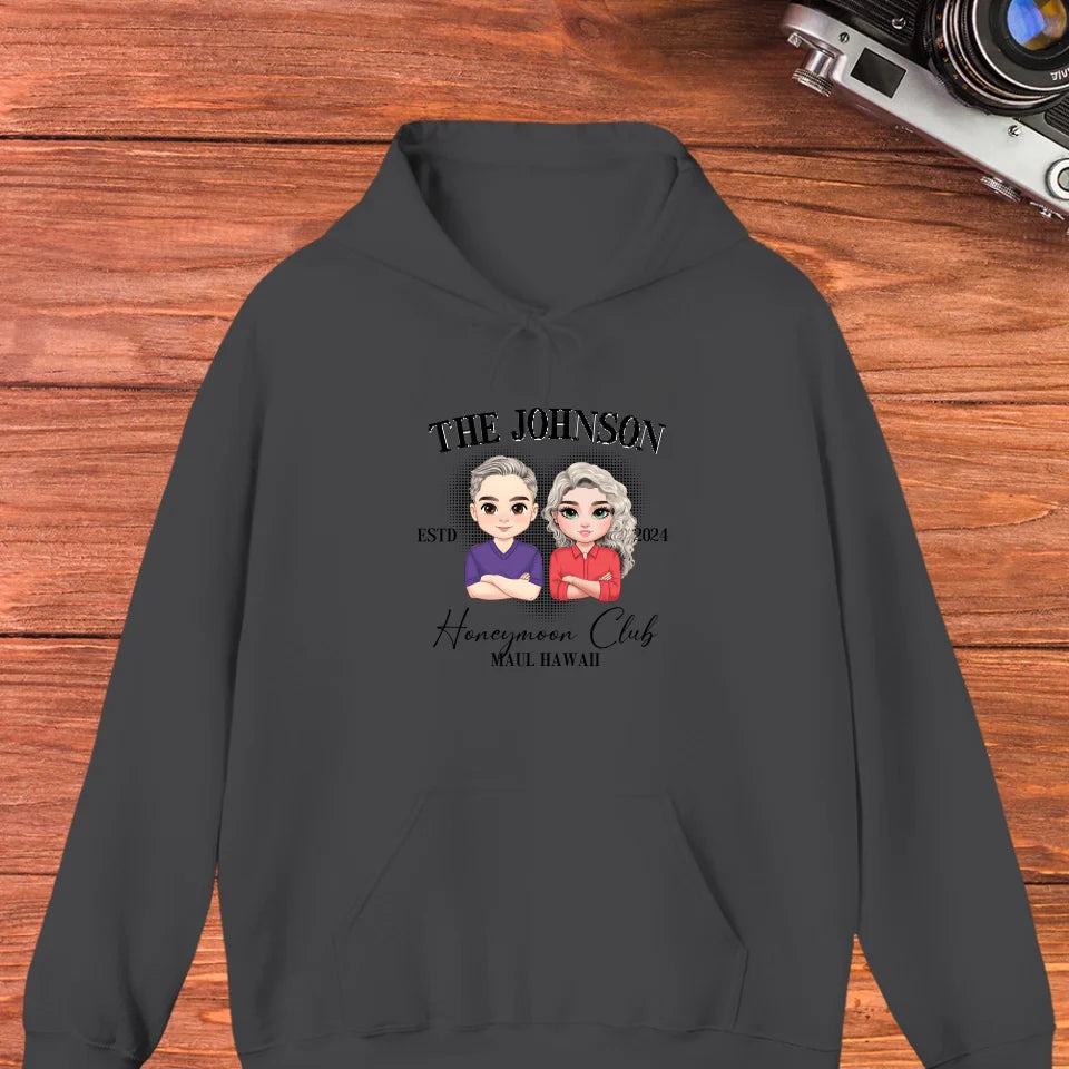 Honeymoon - Custom Year - Personalized Gifts For  Couple - Hoodie