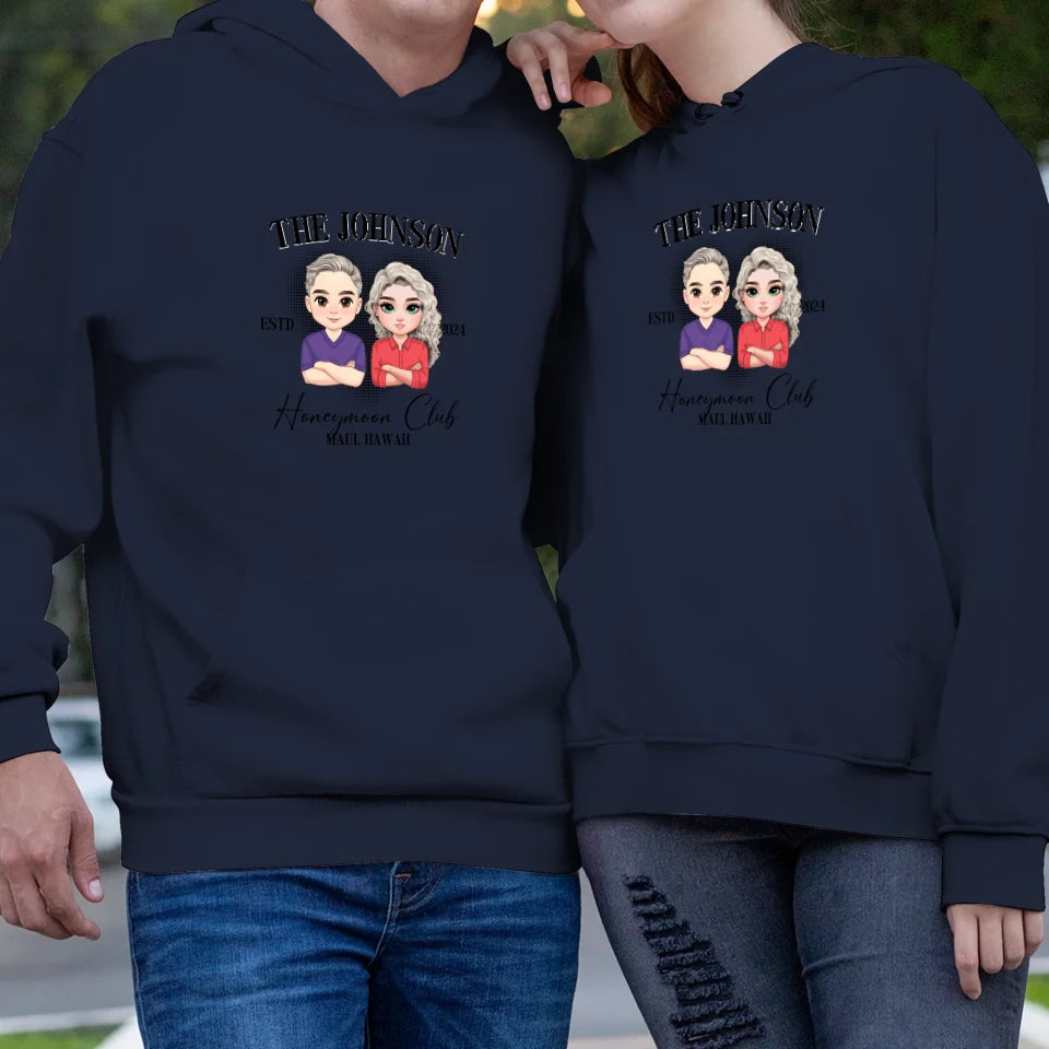 Honeymoon - Custom Year - Personalized Gifts For  Couple - Hoodie