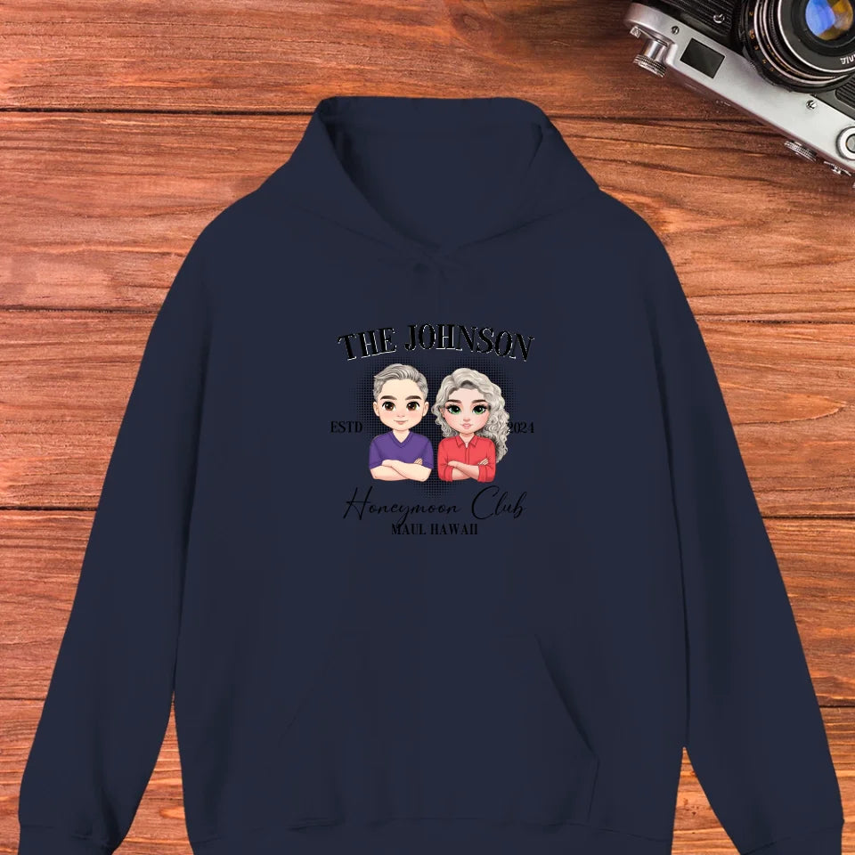 Honeymoon - Custom Year - Personalized Gifts For  Couple - Hoodie