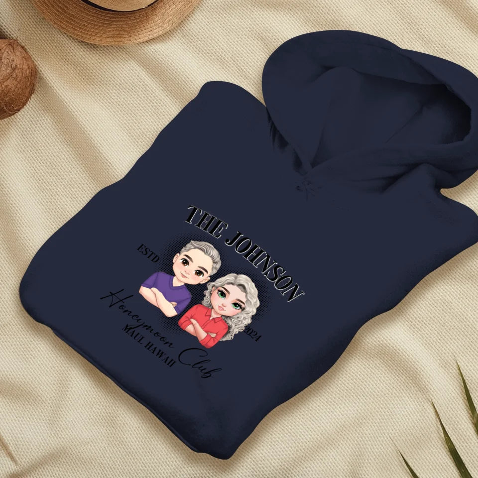 Honeymoon - Custom Year - Personalized Gifts For  Couple - Hoodie