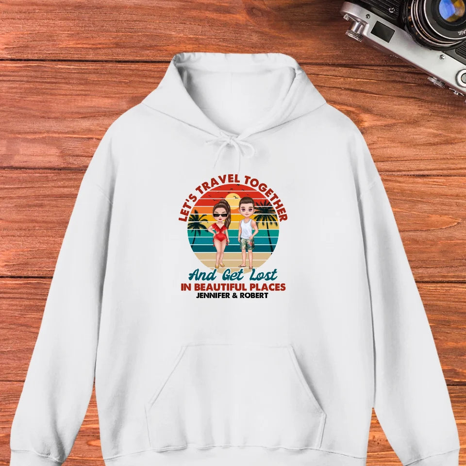 You Are My Home & My Adventure - Personalized Gifts For Couples - Unisex Hoodie