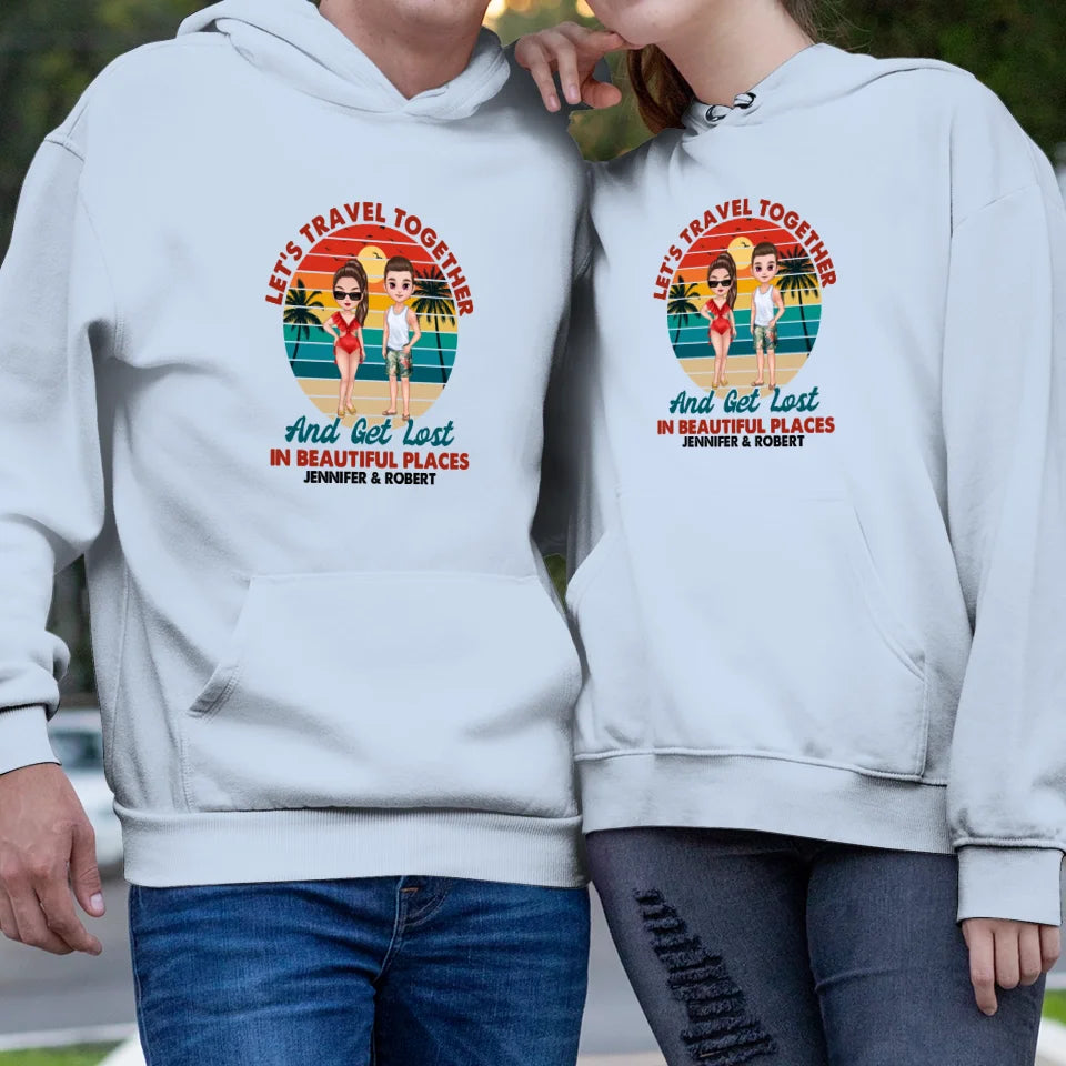 You Are My Home & My Adventure - Personalized Gifts For Couples - Unisex Hoodie