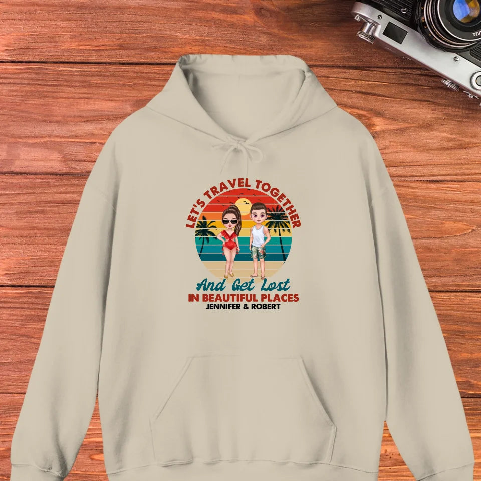 You Are My Home & My Adventure - Personalized Gifts For Couples - Unisex Hoodie