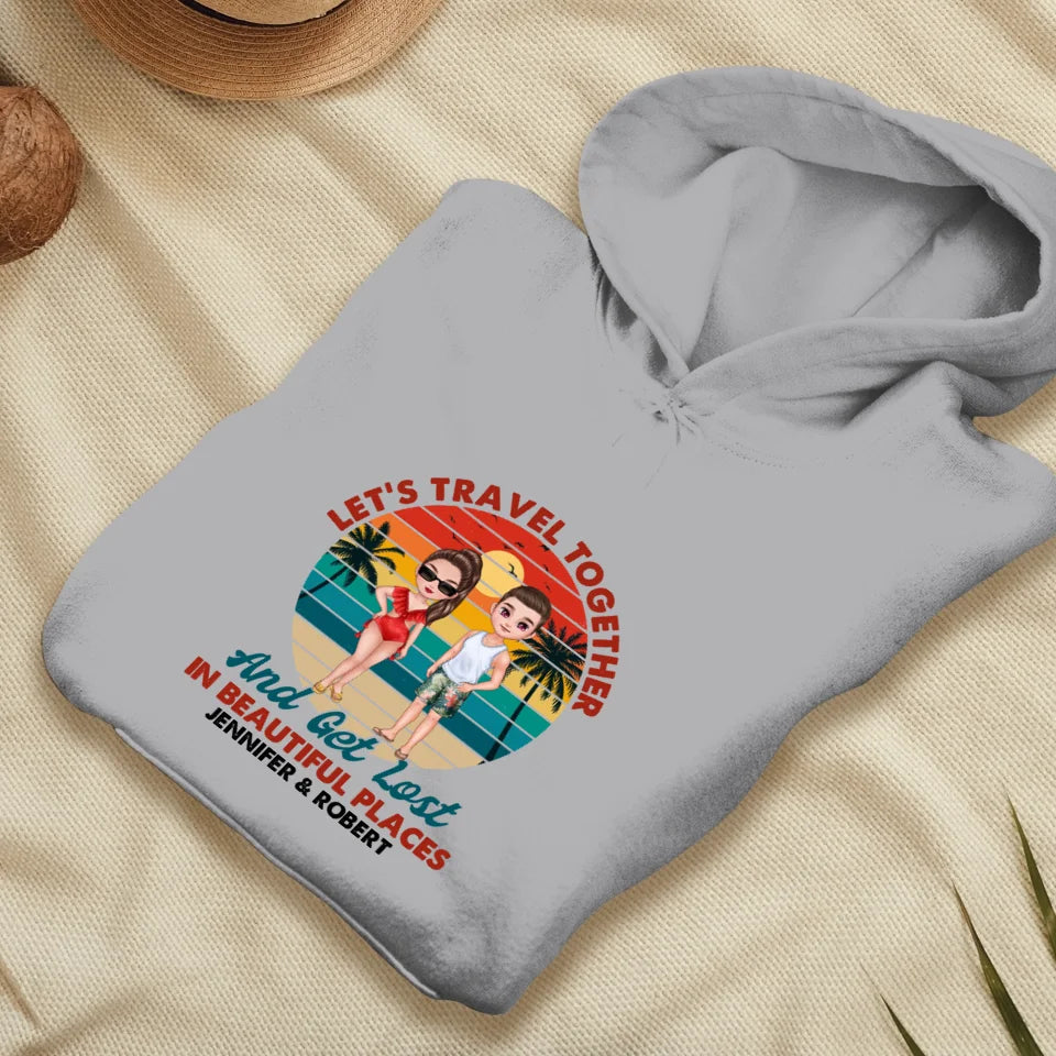 You Are My Home & My Adventure - Personalized Gifts For Couples - Unisex Hoodie