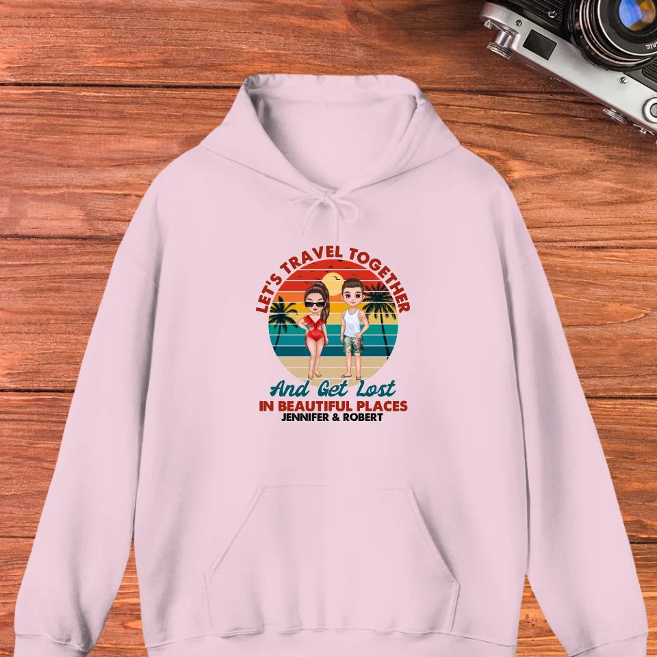 You Are My Home & My Adventure - Personalized Gifts For Couples - Unisex Hoodie