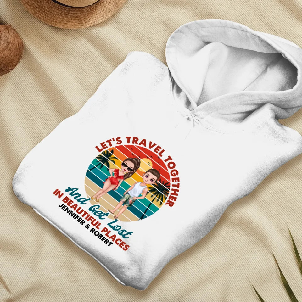 You Are My Home & My Adventure - Personalized Gifts For Couples - Unisex Hoodie