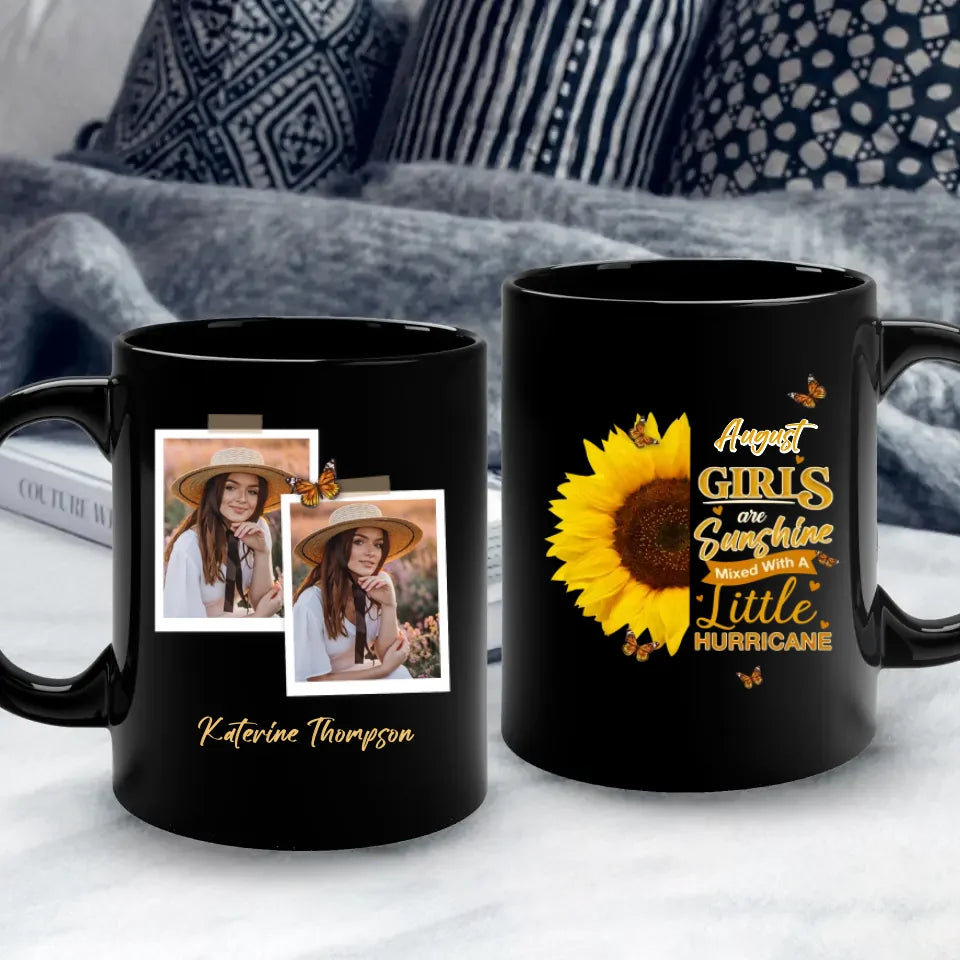 Girls Are Sunshine  - Custom Photo - Personalized Gifts For Her - Mug