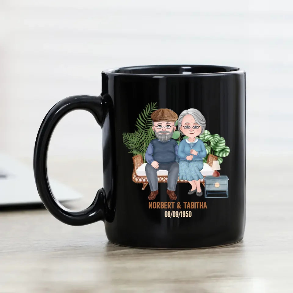 I Promise To Still Grab - Custom Name - Personalized Gifts For Grandpa - Mug