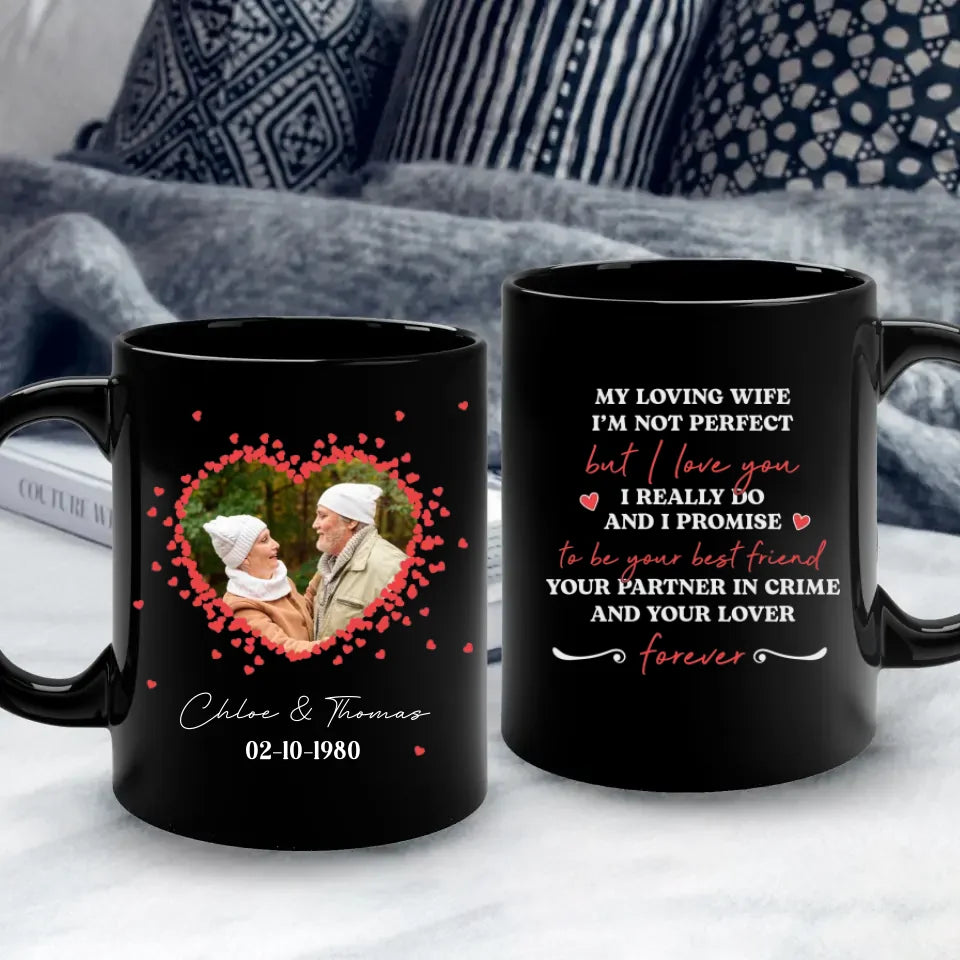 Loving Old Couple - Custom Photo - Personalized Gifts For Grandpa - Mug