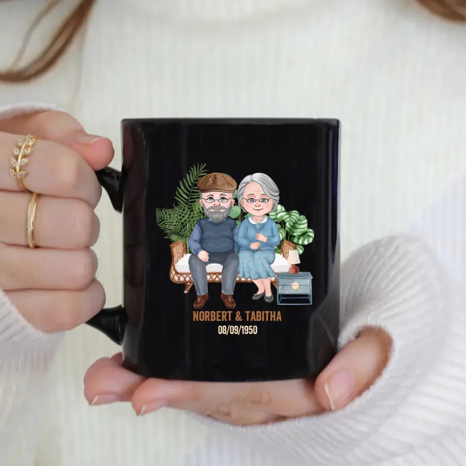 I Promise To Still Grab - Custom Name - Personalized Gifts For Grandpa - Mug