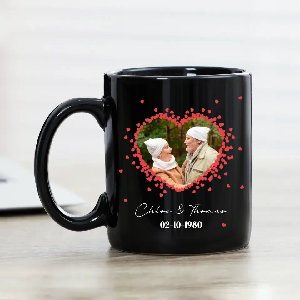 Loving Old Couple - Custom Photo - Personalized Gifts For Grandpa - Mug