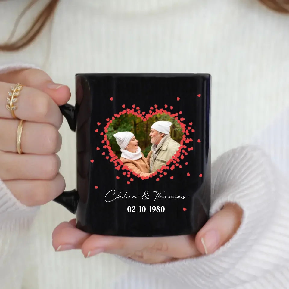 Loving Old Couple - Custom Photo - Personalized Gifts For Grandpa - Mug