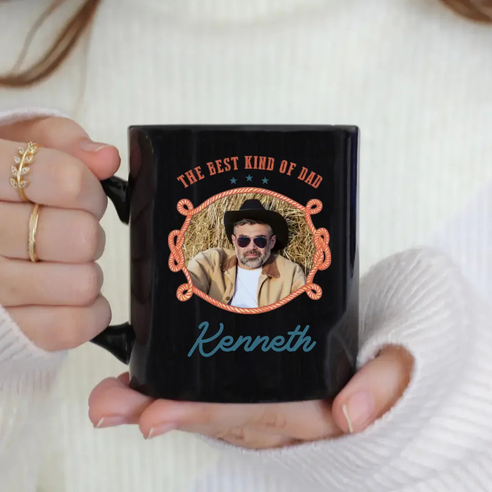 The Best Kind Of Dad - Custom Photo - Personalized Gifts For Dad - Mug