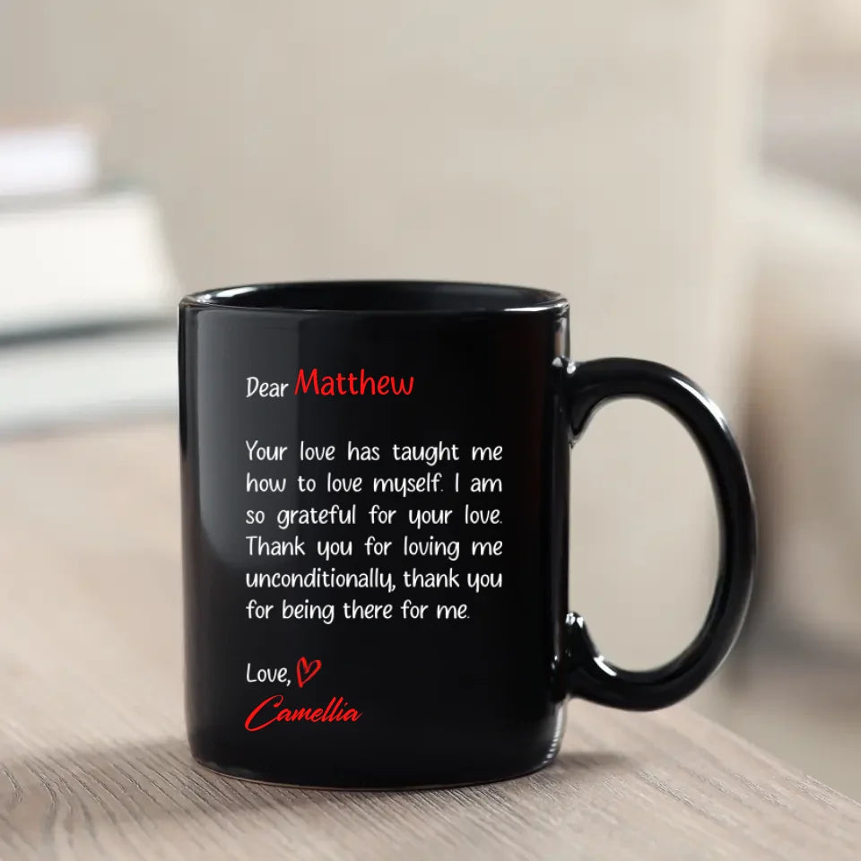 Dear Love - Custom Photo - Personalized Gifts For Couple - Mug