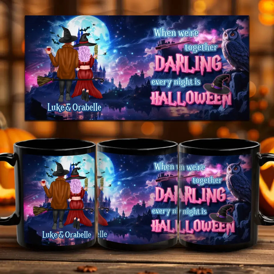 Darling Every Night Is Halloween - Custom Name - Personalized Gifts For Couple - Mug