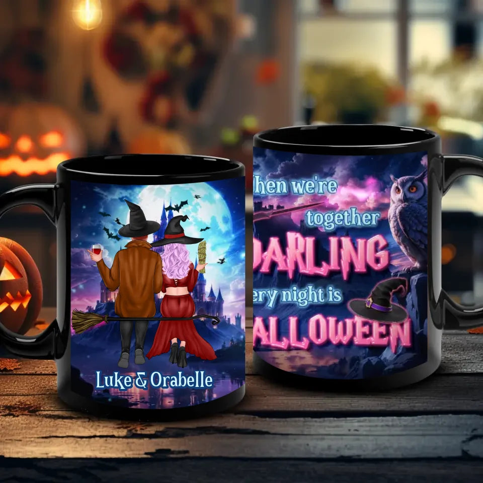 Darling Every Night Is Halloween - Custom Name - Personalized Gifts For Couple - Mug