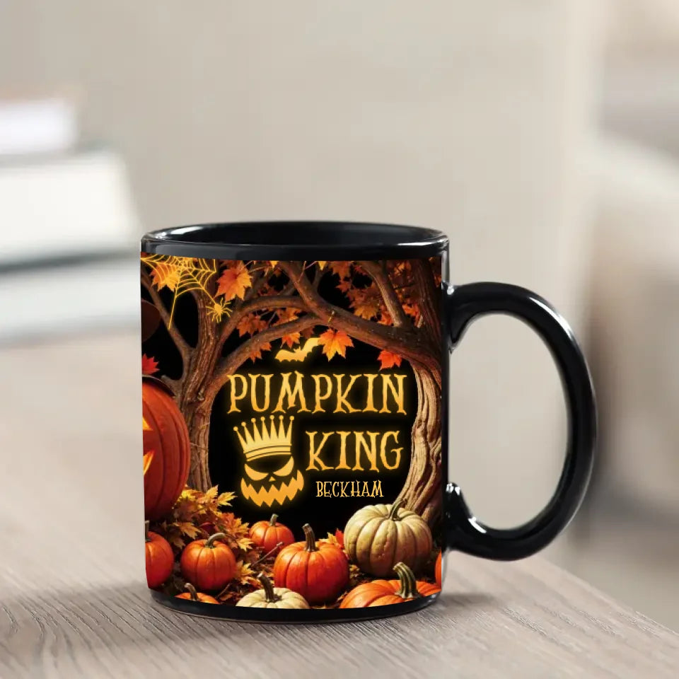 Pumpkin King & Queen - Custom Photo - Personalized Gifts For Couple - Mug