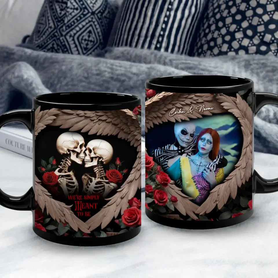 We're Simply Meant To Be - Custom Photo - Personalized Gifts For Couple - Mug