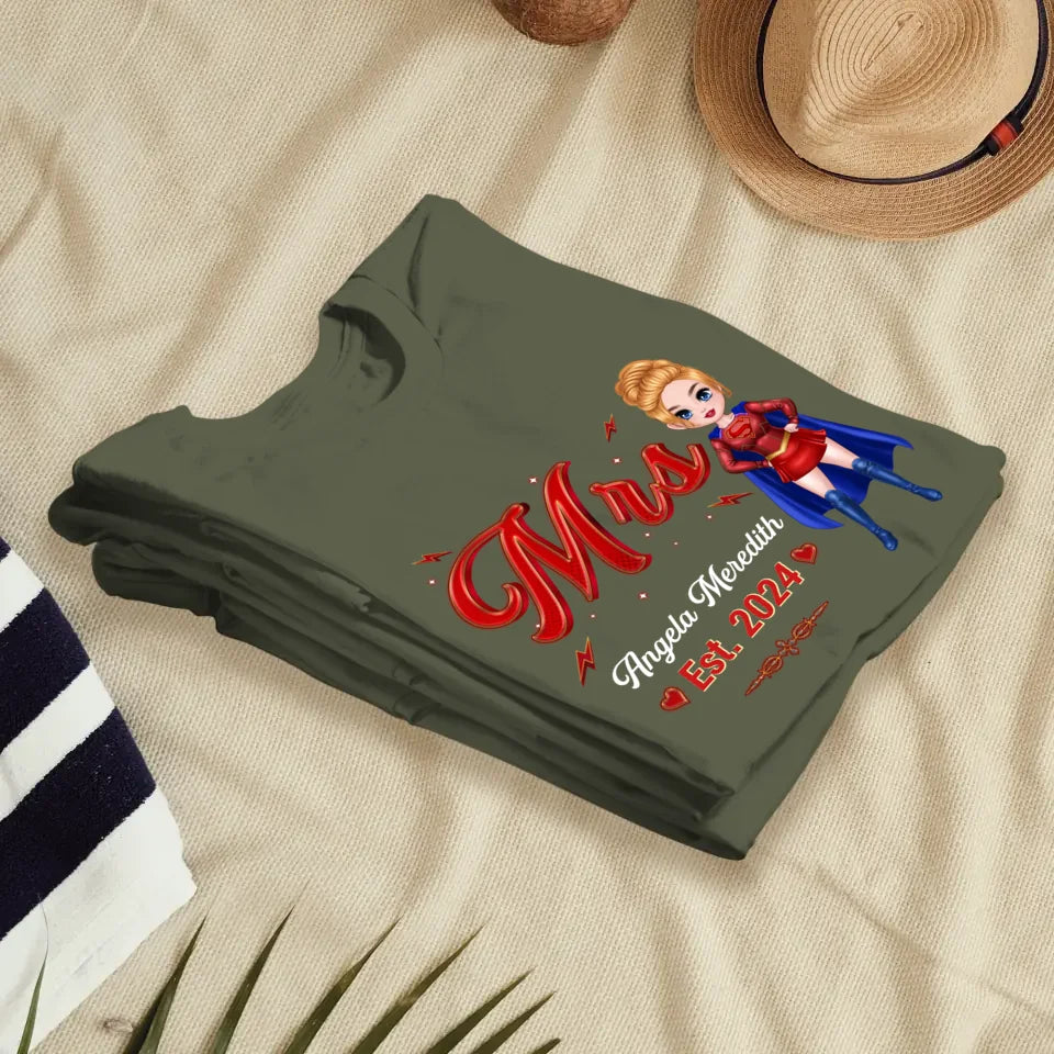 Mr Mrs Matching Shirts - Personalized Gifts For Couples - Unisex T-shirt