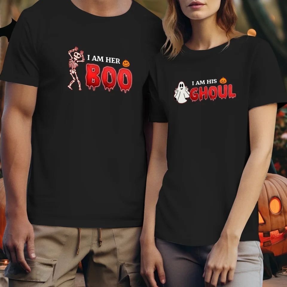 Boo & Ghoul - Custom Ghost - Personalized Gifts For Couple - T-shirt