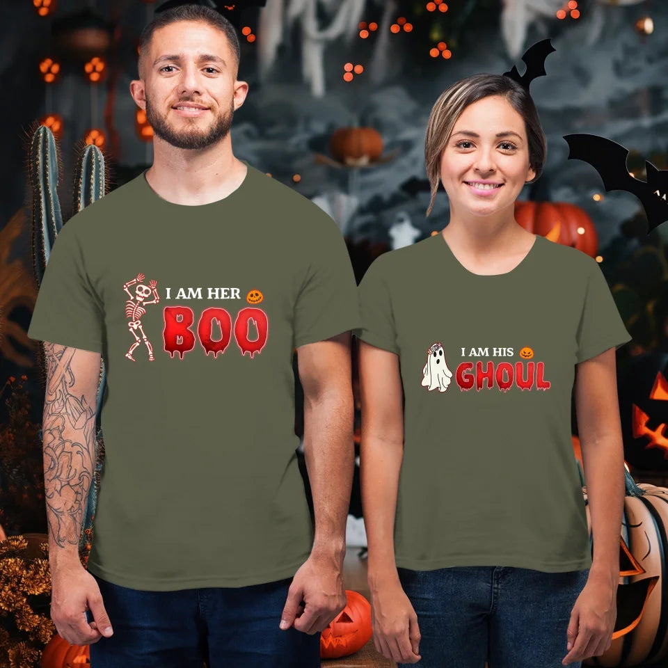 Boo & Ghoul - Custom Ghost - Personalized Gifts For Couple - T-shirt