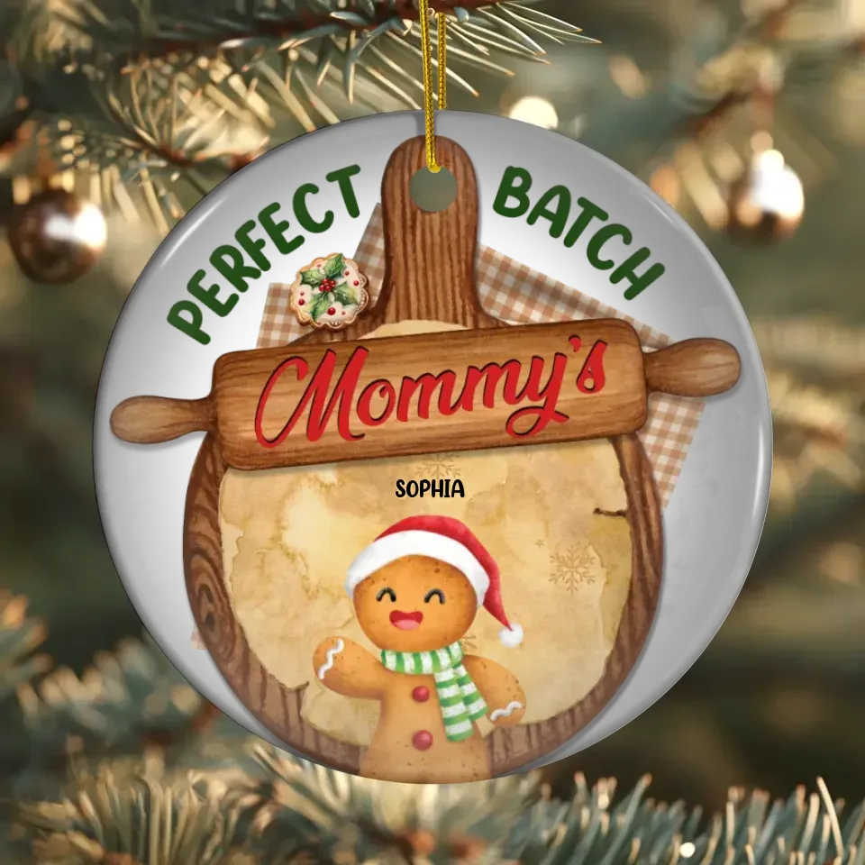 Mommy's Cookies Are Always A Favorite - Custom Name - Personalized Gift For Mom - Ornament