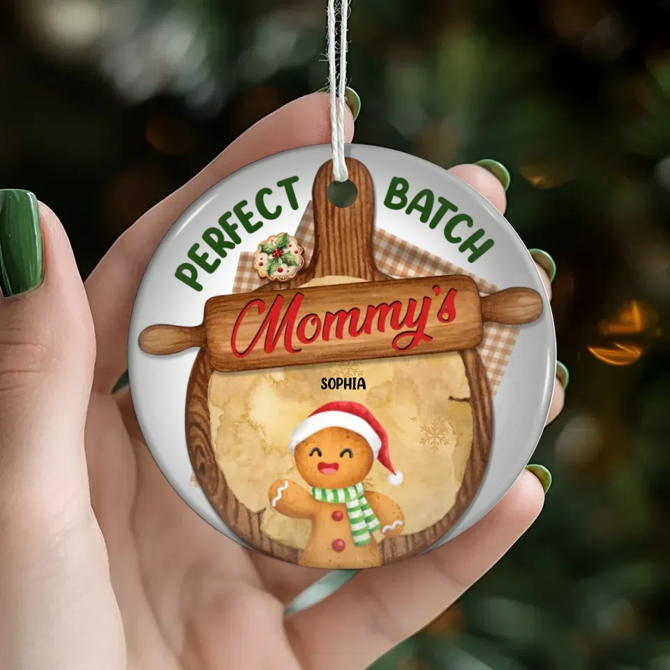 Mommy's Cookies Are Always A Favorite - Custom Name - Personalized Gift For Mom - Ornament