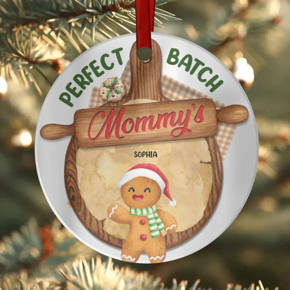 Mommy's Cookies Are Always A Favorite - Custom Name - Personalized Gift For Mom - Ornament