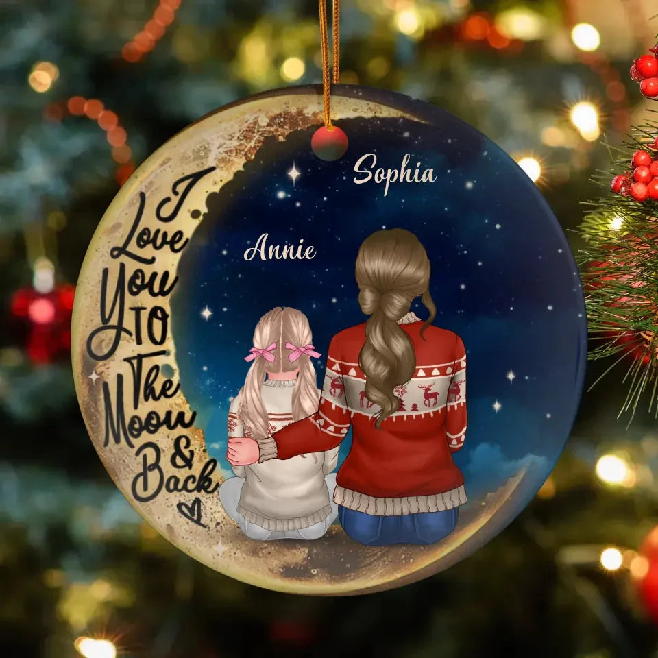 Mom, Your Love For Me Is Boundless - Custom Name - Personalized Gift For Mom - Ornament