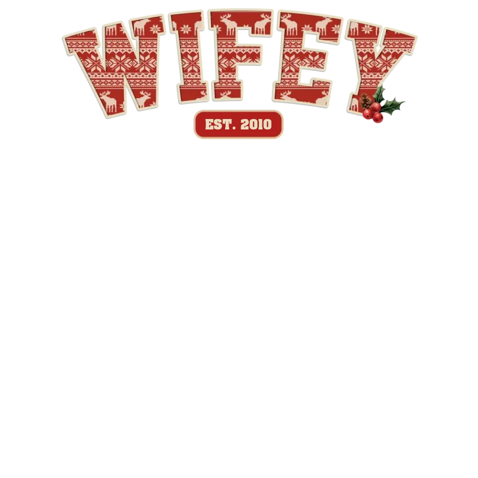 Wifey Pattern - Custom Name - Personalized Gift For Couples - Unisex T-Shirt