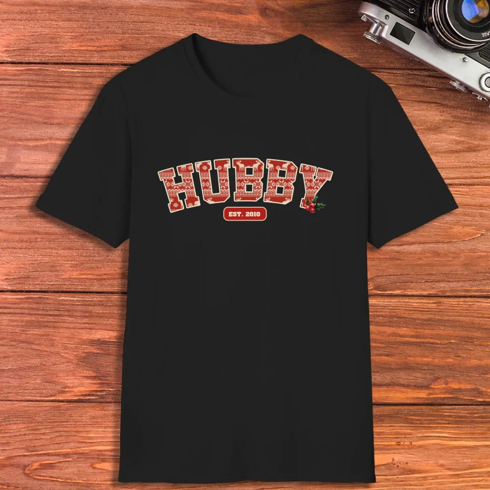 Wifey Pattern - Custom Name - Personalized Gift For Couples - Unisex T-Shirt