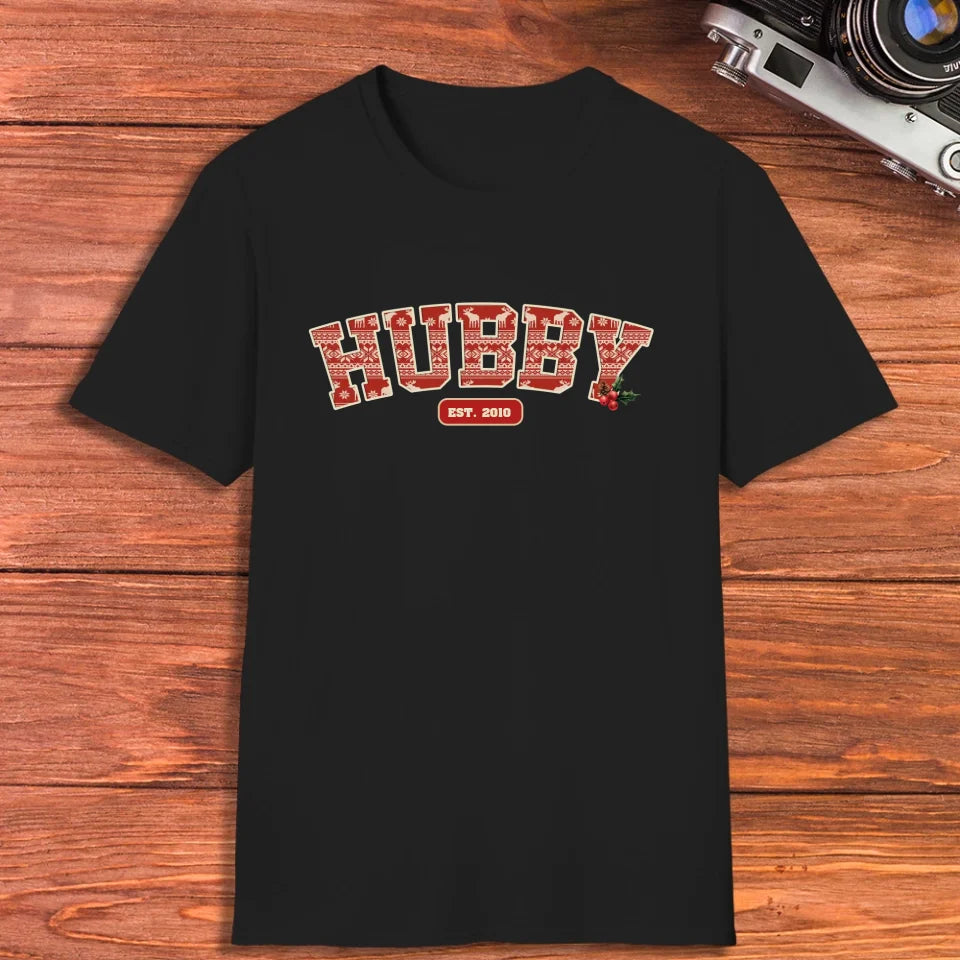 Wifey Pattern - Custom Name - Personalized Gift For Couples - Unisex T-Shirt