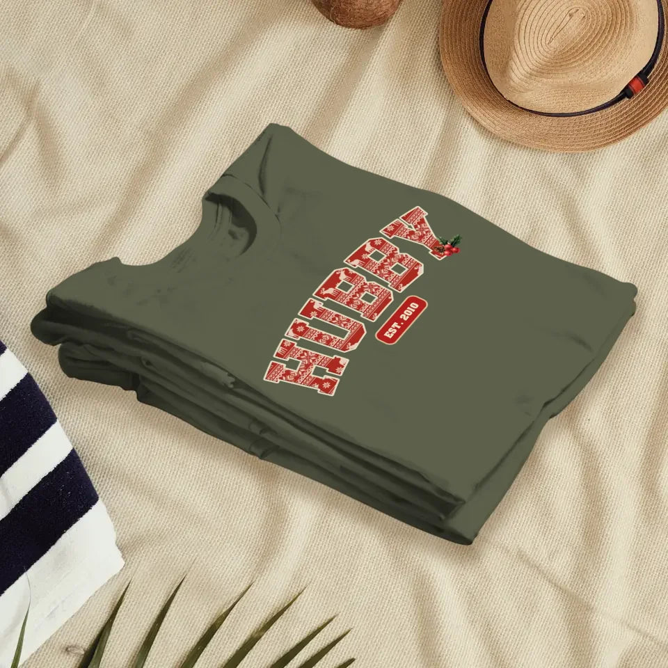 Wifey Pattern - Custom Name - Personalized Gift For Couples - Unisex T-Shirt