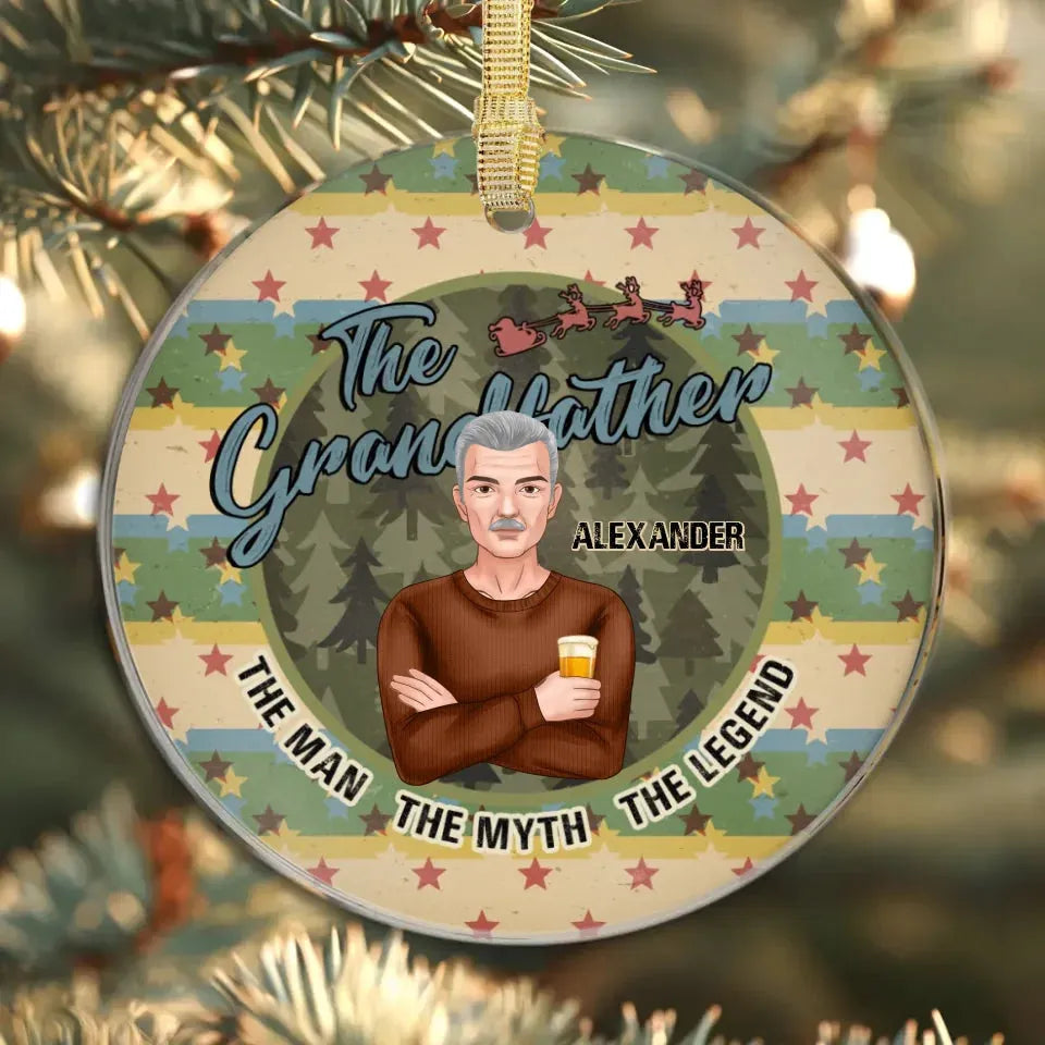 The Grandfather - Custom Name - Personalized Gift For Grandpa - Ornament