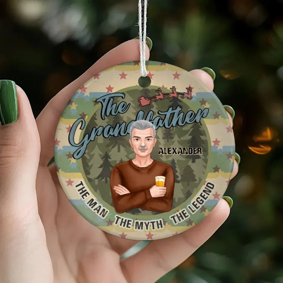 The Grandfather - Custom Name - Personalized Gift For Grandpa - Ornament