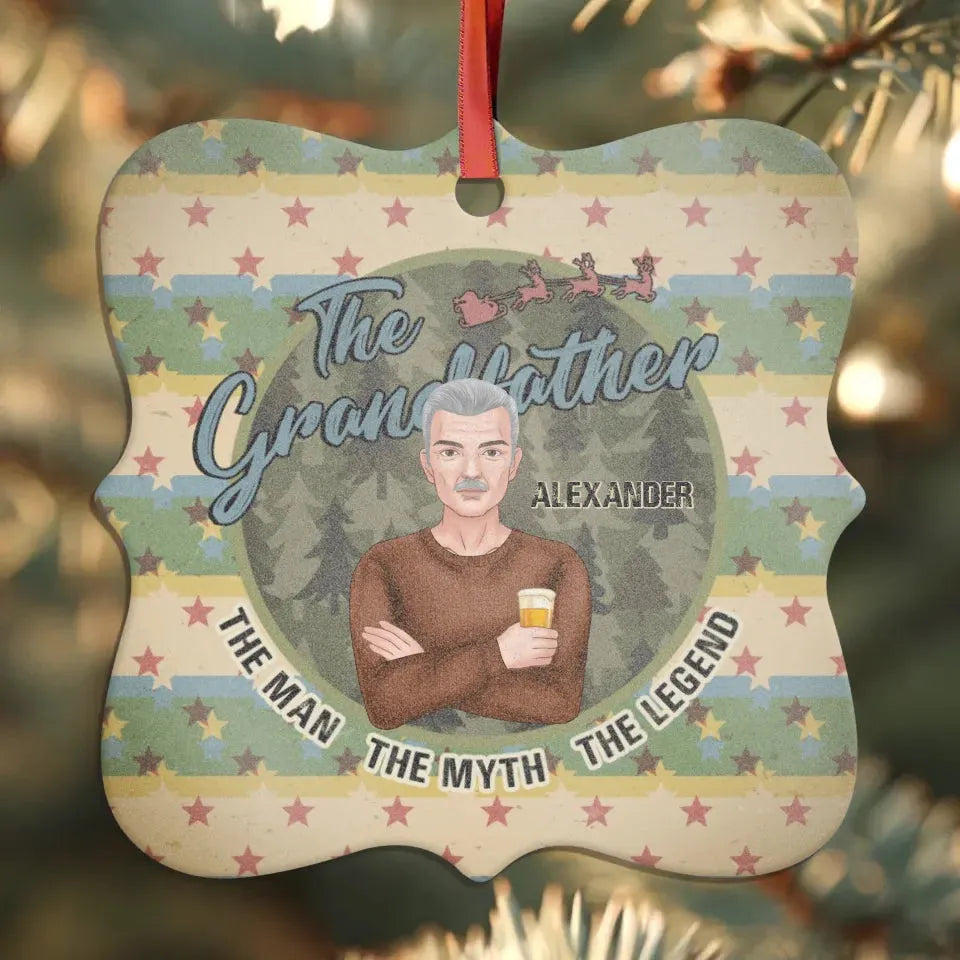 The Grandfather - Custom Name - Personalized Gift For Grandpa - Ornament