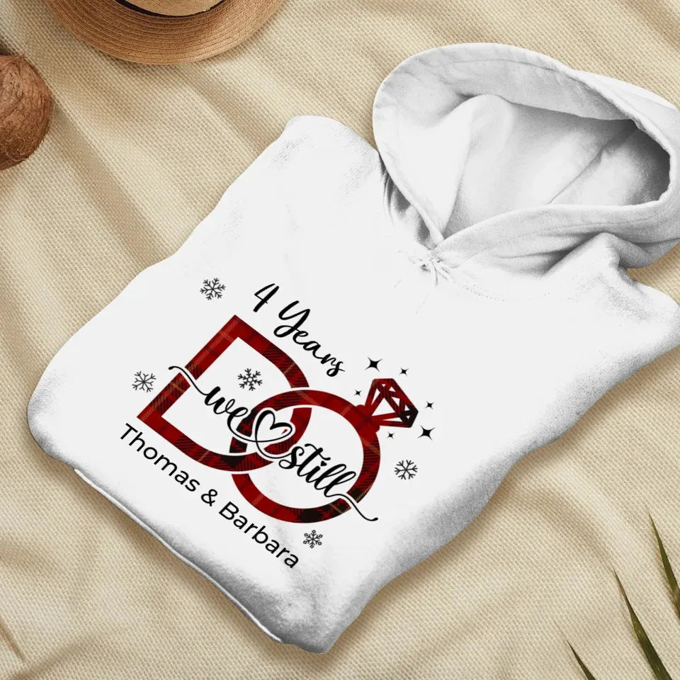 We Still Do: Christmas Theme - Personalized Gift For Couple - Unisex Hoodie