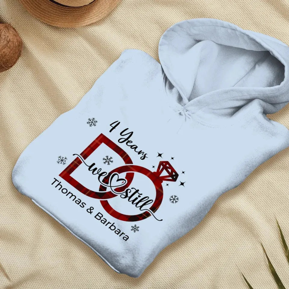 We Still Do: Christmas Theme - Personalized Gift For Couple - Unisex Hoodie