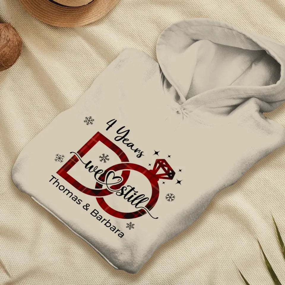 We Still Do: Christmas Theme - Personalized Gift For Couple - Unisex Hoodie