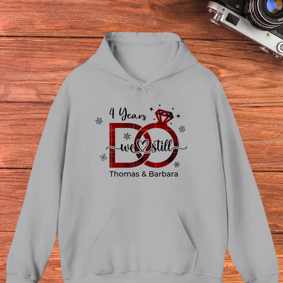 We Still Do: Christmas Theme - Personalized Gift For Couple - Unisex Hoodie