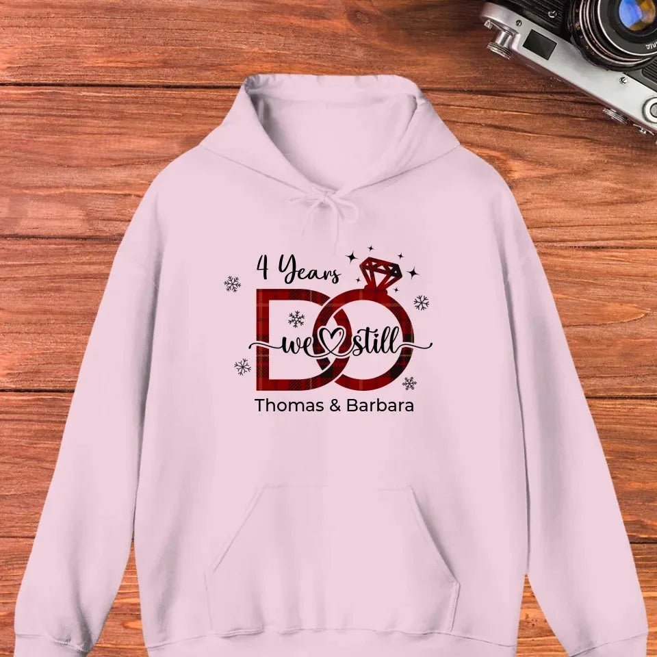 We Still Do: Christmas Theme - Personalized Gift For Couple - Unisex Hoodie