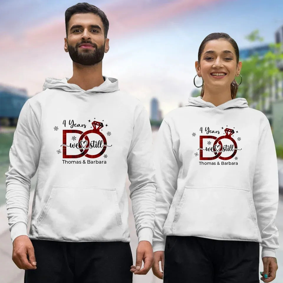 We Still Do: Christmas Theme - Personalized Gift For Couple - Unisex Hoodie