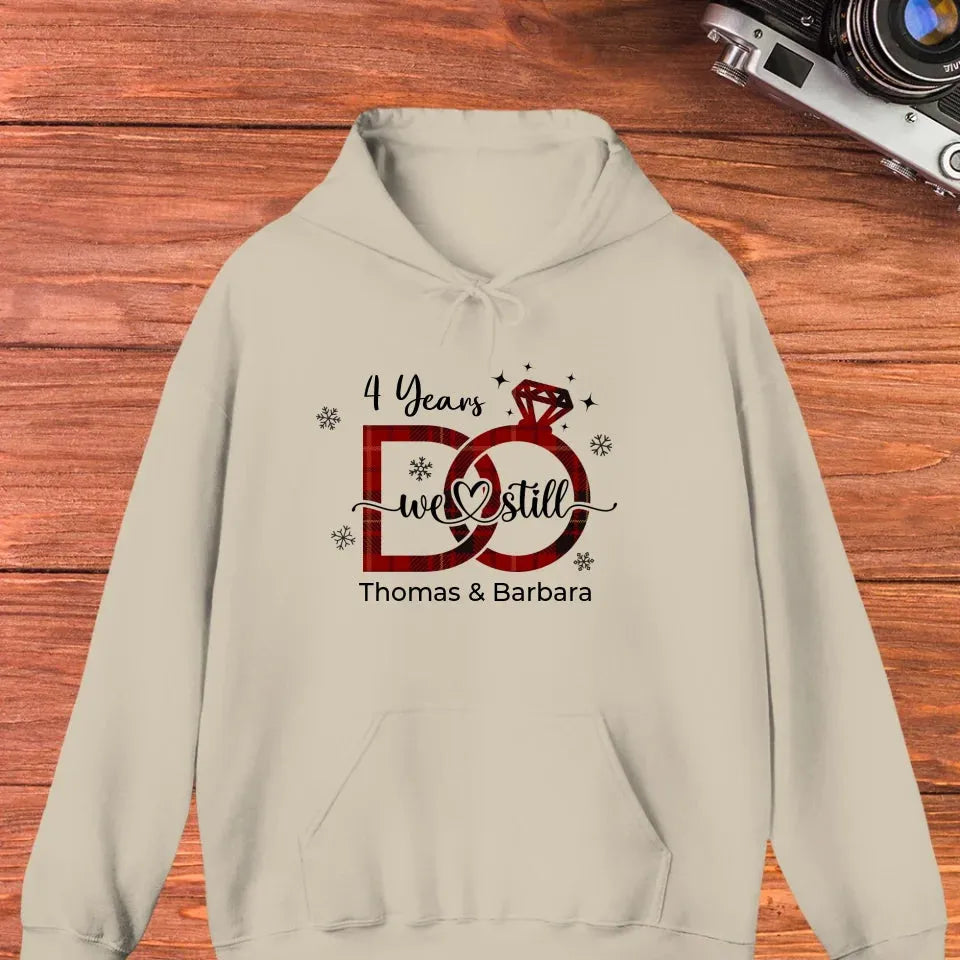 We Still Do: Christmas Theme - Personalized Gift For Couple - Unisex Hoodie