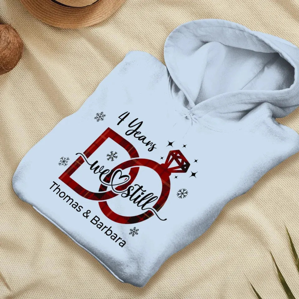 We Still Do: Christmas Theme - Personalized Gift For Couple - Unisex Hoodie