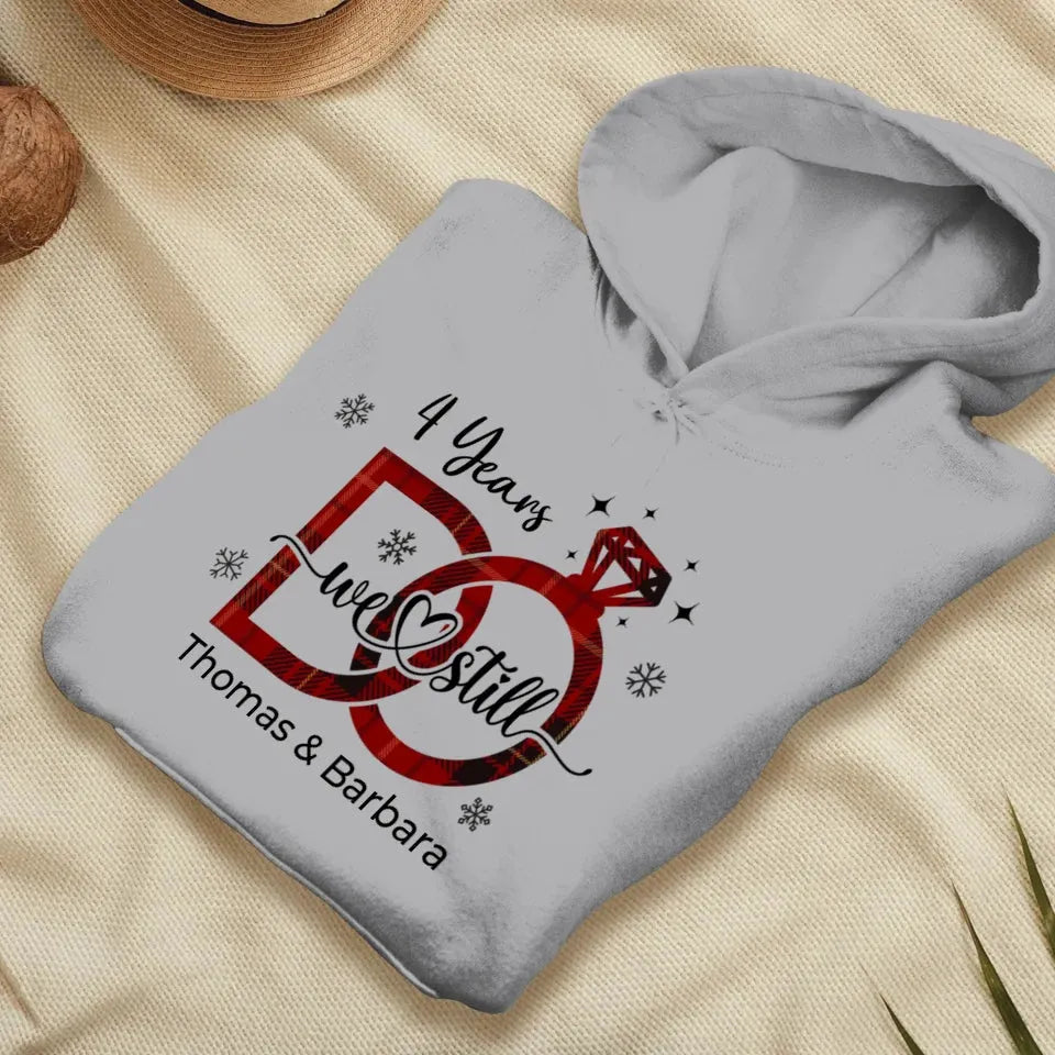 We Still Do: Christmas Theme - Personalized Gift For Couple - Unisex Hoodie