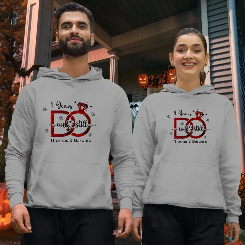 We Still Do: Christmas Theme - Personalized Gift For Couple - Unisex Hoodie