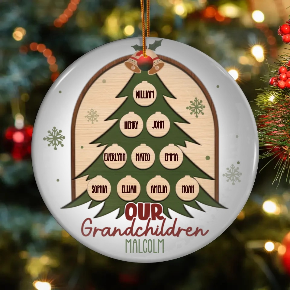 Our Beloved Grandchildren Make Every Moment Special - Personalized Gift For Grandpa - Ornament