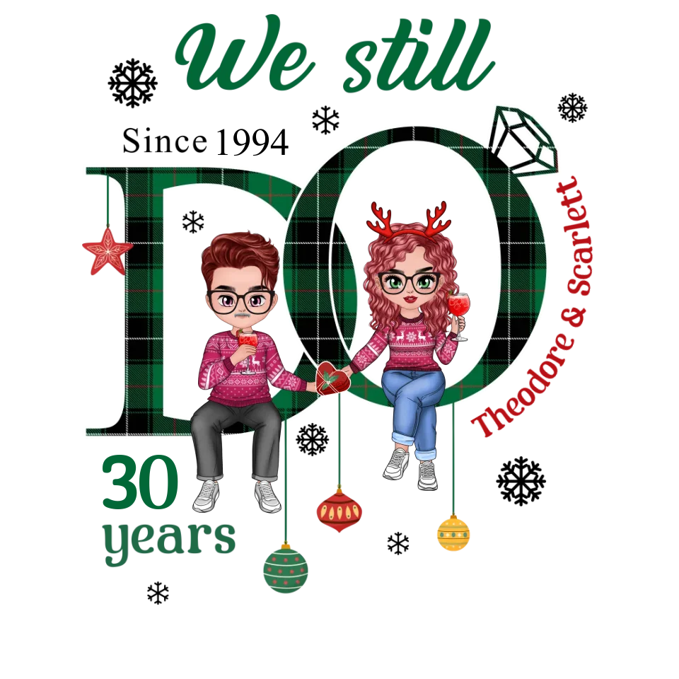 We Still Do With Christmas Vibe - Personalized Gift For Couples - Unisex T-Shirt